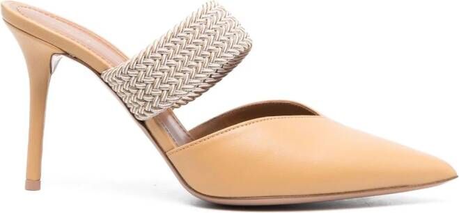 Malone Souliers Maisie leren muiltjes Beige