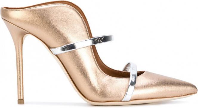 Malone Souliers Maureen heeled mules Metallic