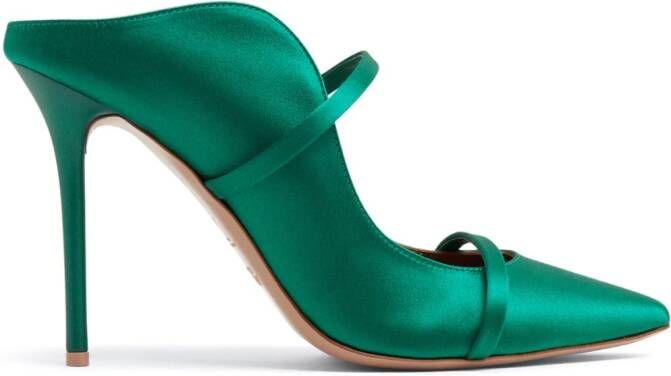 Malone Souliers Maureen leren pumps Groen