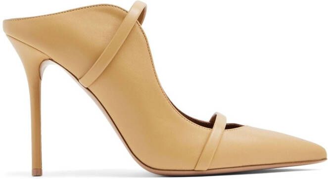 Malone Souliers Maureen muiltjes met puntige neus Beige