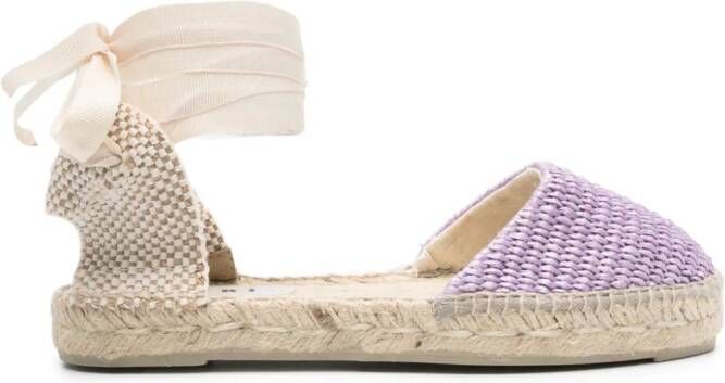 Manebi Geweven espadrilles Paars