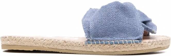 Manebi Denim slippers Blauw