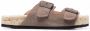 Manebi Hamptons sandalen met dubbel bandje Beige - Thumbnail 1