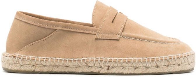 Manebi Hamptons suède espadrilles Beige