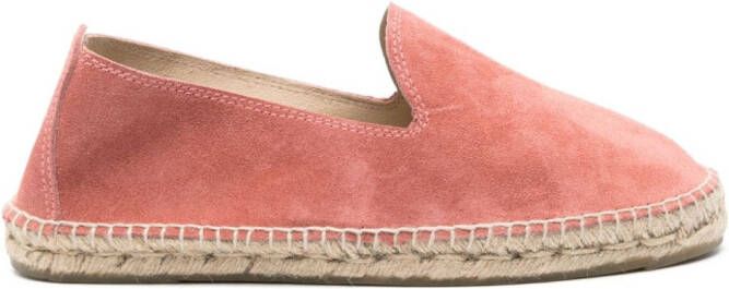 Manebi Hamptons suède espadrilles Roze