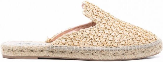 Manebi Raffia espadrilles Beige