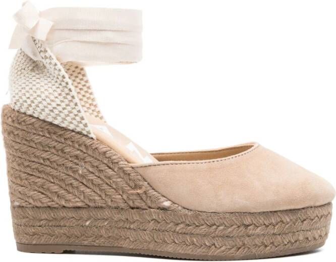 Manebi Suède espadrilles Beige