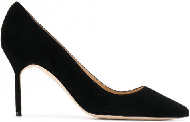 Manolo Blahnik BB pumps met spitse neus Zwart