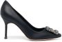 Manolo Blahnik Hangisi pumps met gesp Zwart - Thumbnail 1