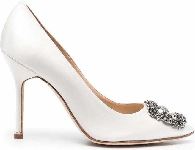 Manolo Blahnik Hangisi pumps Wit