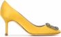 Manolo Blahnik Hangisi pumps Geel - Thumbnail 1