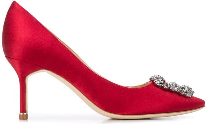 Manolo Blahnik Hangisi pumps Rood