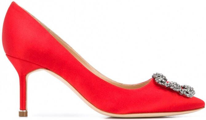 Manolo Blahnik Hangisi pumps Rood