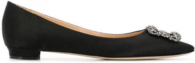 Manolo Blahnik Hangisiflat loafers Zwart