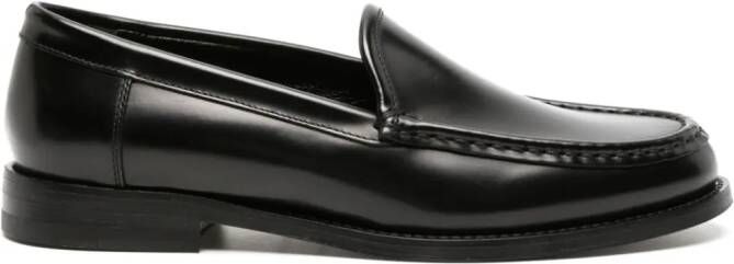 Manolo Blahnik Leren loafers Zwart