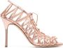 Manolo Blahnik Metallic sandalen - Thumbnail 1