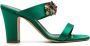 Manolo Blahnik Sayini sandalen Groen - Thumbnail 1