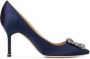 Manolo Blahnik Scorpion Hangisi pumps Blauw - Thumbnail 1