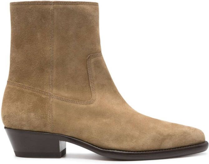 MARANT Delix suède enkellaarzen Beige