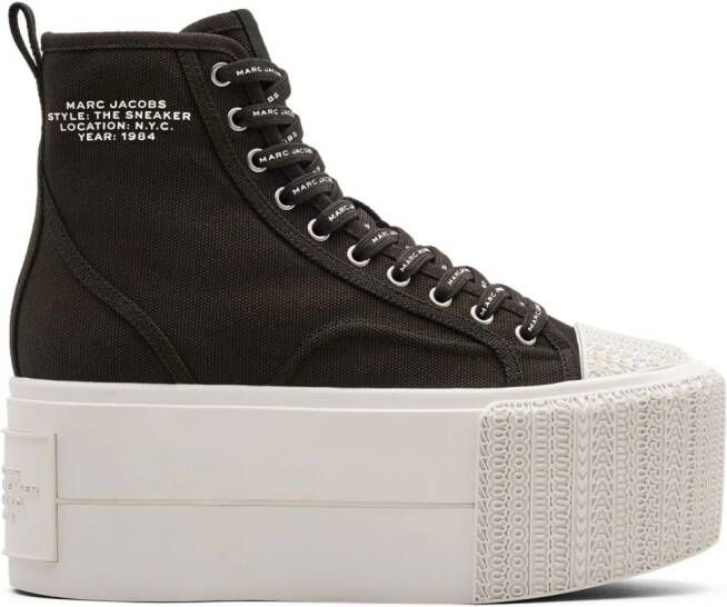 Marc Jacobs Sneakers met 75mm plateauzool Zwart