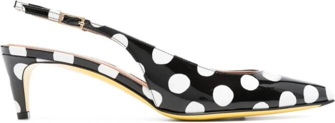 Marni Slingback pumps met stippen Zwart