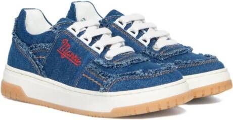 Marni Kids Sneakers met geborduurd logo Blauw