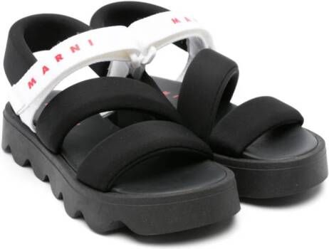 Marni Kids Sandalen met klittenband Zwart