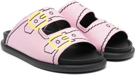 Marni Kids Slippers met print Roze