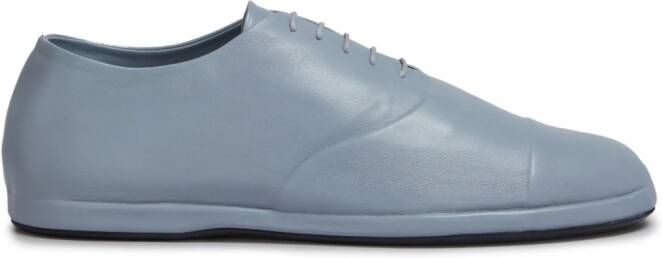 Marni Leren Derby schoenen Blauw