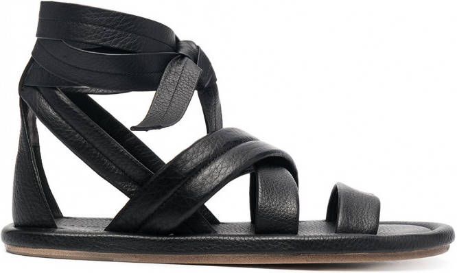 Marsèll Gladiator leren sandalen Zwart