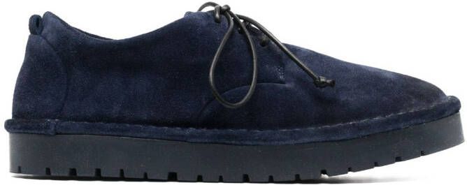 Marsèll Oxford suède veterschoenen Blauw