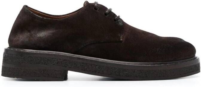 Marsèll Oxford suède veterschoenen Bruin