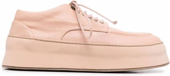 Marsèll Veterschoenen met plateauzool Beige