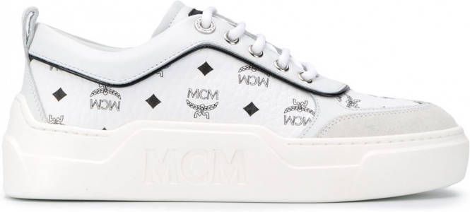 MCM Sneakers met logoprint Wit