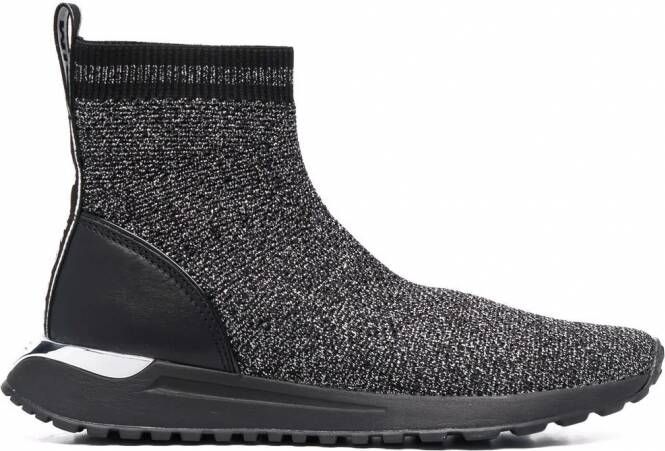 Michael Kors Bodie high-top soksneakers Zwart