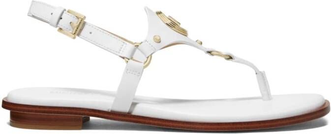 Michael Kors Casey sandalen met logoplakkaat Bruin