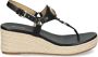 Michael Kors Casey sandalen met logoplakkaat Zwart - Thumbnail 1