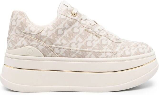 Michael Kors Keaton sneakers met logoprint Bruin