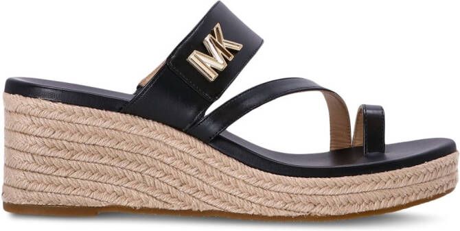 Michael Kors Jilly sandalen met sleehak Zwart