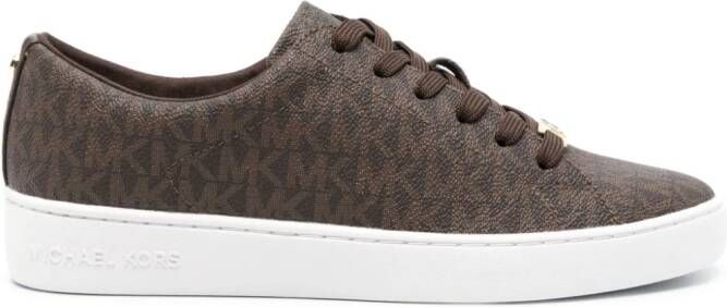 Michael Kors Keaton sneakers met logoprint Bruin