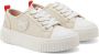 Michael Kors Kids Lurex sneakers met logo-applicatie Beige - Thumbnail 1