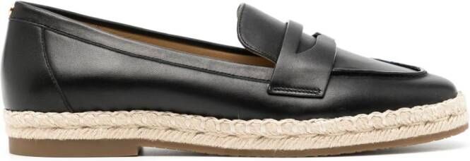 Michael Kors Lennon leren espadrilles Zwart