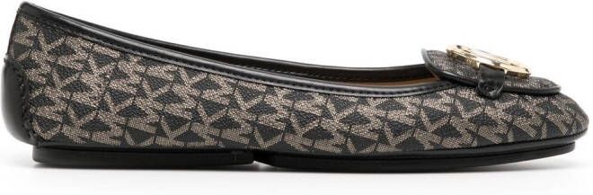 Michael Kors Emmett sneakers met monogramprint Bruin - Foto 1