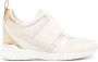 Michael Kors Maven Mixed-Media leren sneakers Beige - Thumbnail 1