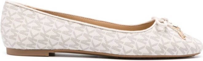 Michael Kors Ballerina's met monogram Beige