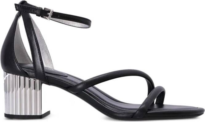 Michael Kors Porter 50mm sandalen met plateauzool Zwart