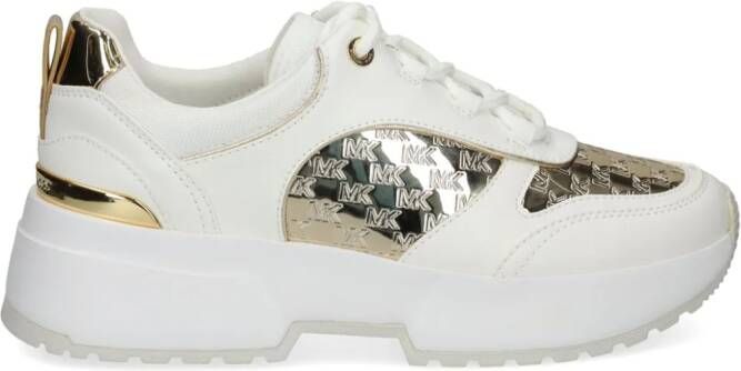 Michael Kors Rumi sneakers met monogramprint Beige