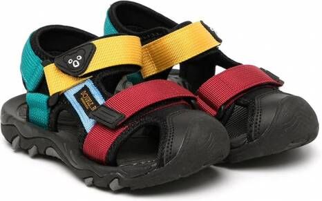 Miki House Sandalen met colourblocking Veelkleurig