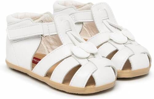 Miki House Sandalen met klittenband Wit