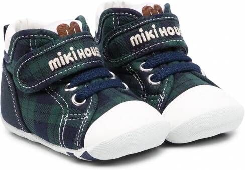 Miki House Sneakers met klittenband Blauw